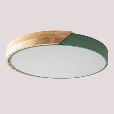 Sklum – Plafonnier LED rond en fer – Diffuseur polycarbonate opaque – Température de lumière réglable 2700-6500K – Ø40 cm pour cuisines et salons (1/5)