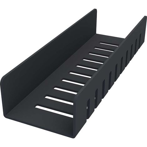 Nimco - Mensola, lunghezza 30 cm, nero opaco 2091-L-30-90 (1/4)
