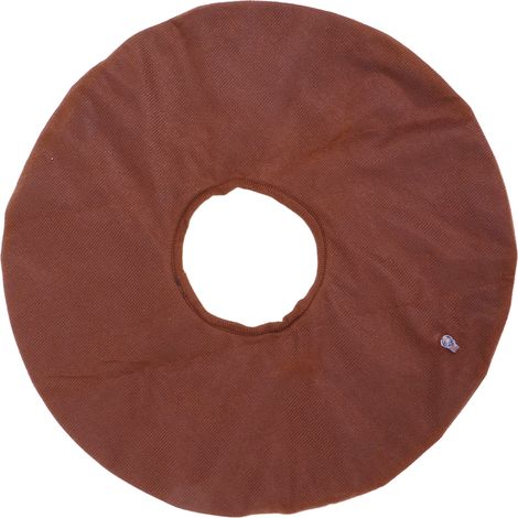 Coussin d'assise gonflable rond, anti-escarres, étanche, pour fauteuil roulant ou tabouret, couleur café. (1/5)