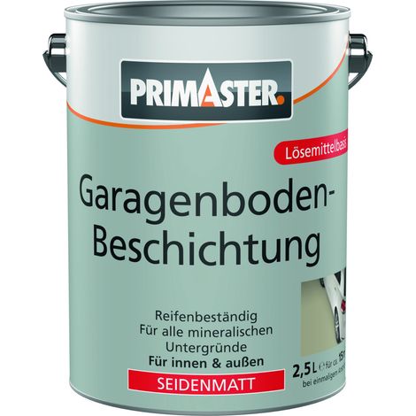 Primaster  Garagenbodenbeschichtung 2,5 L silbergrau seidenmatt Garagenbodenbeschichtung