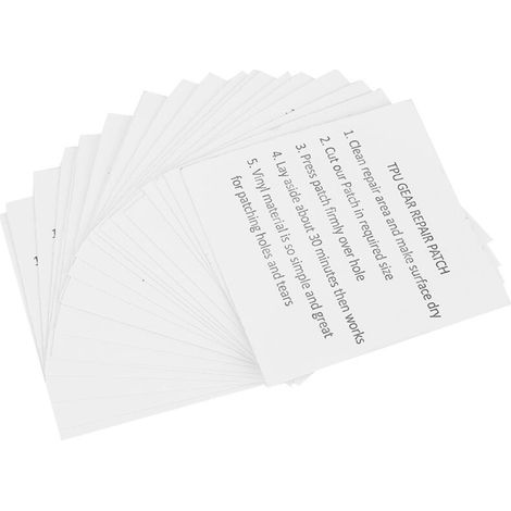 20 Pièces Autocollant TPU Transparent Imperméable pour Réparation de Tentes et Produits Gonflables (1/5)
