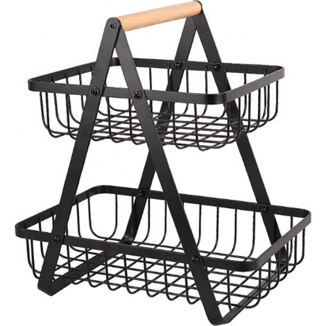 Zweistöckiger Korb für Obst und Gewürze, Loft E-8084 (1/4)