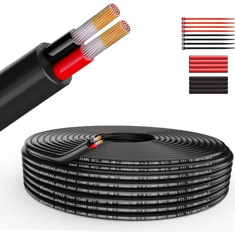 Cavo Elettrico 4 Fili PVC Rame Flessibile Nero 15m (1/5)