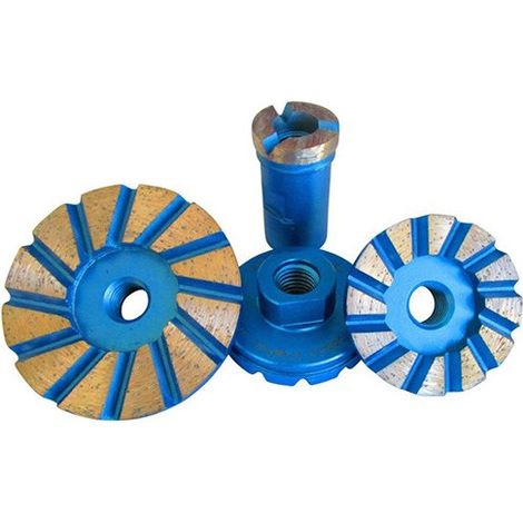 Diamwood – Plateau de surfaçage diamant turbo 55mm – Flasque M14 – Hauteur segments 4,8mm – Pour béton, granite, marbre – Fabriqué en Europe (1/2)