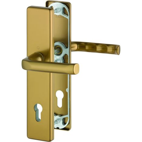HOPPE® Schutz-Drückergarnitur mit Langschild London 113/2221A/2440, 10/92 mm, Aluminium, 1775191