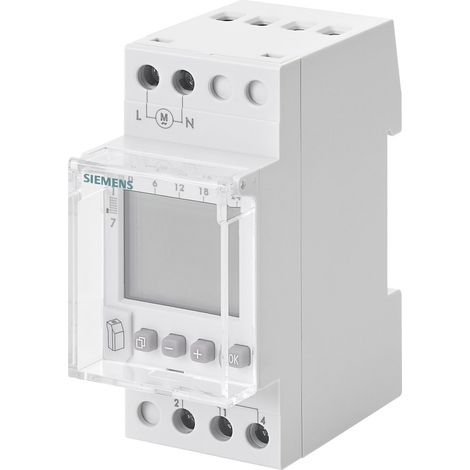 Programador horario digital negro Siemens 7LF4521-0