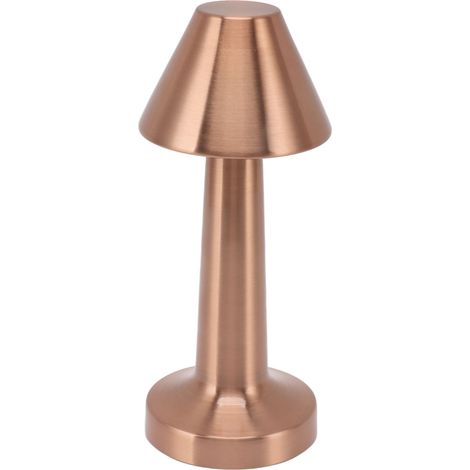 Lampe de table LED 3W 3 couleurs gradation sans palier rechargeable USB sans fil lumière de chevet or rose (1/5)