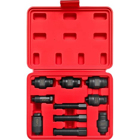 Kit Extracteur de Volant Magnétique 10 Pièces, Outils d'Extraction de Volant pour Voiture et Moto, Arrache Volant Moteur avec Boîte de Rangement (1/5)