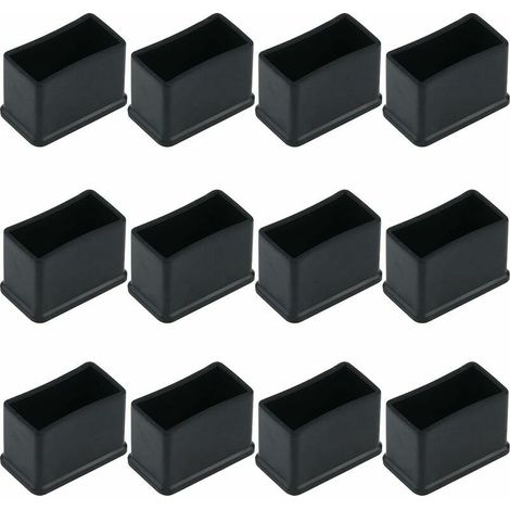 Patins En Caoutchouc Rectangulaires Pour Pieds De Meubles - 15x30mm - Protection Sol Et Réduction Bruit - Lot De 12 (1/5)