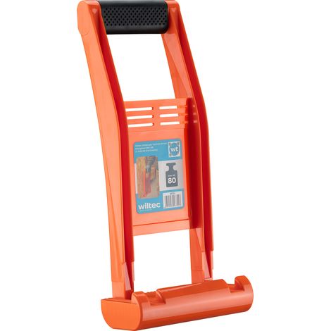 Wiltec Gipskarton Plattenträger mit Tragegriff bis max. 80 kg, Tragehilfe für Gipskartonplatten