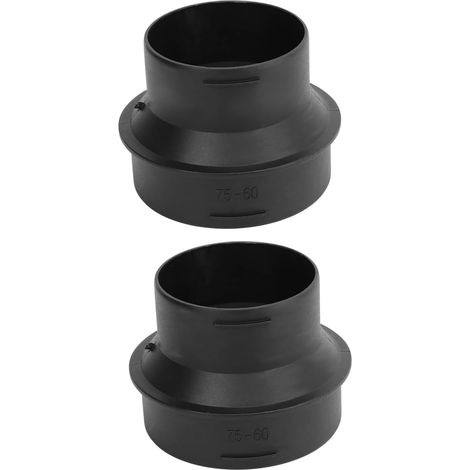 2 raccords pour tuyau de conduit de chauffage, tuyau adaptateur de chauffage auxiliaire, tuyau adaptateur pour chauffage auxiliaire, 60 à 75 mm (1/5)