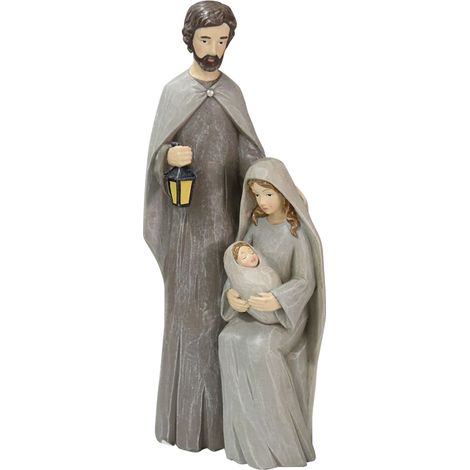 de Noël en résine figurines traditionnelles représentant la (1/4)