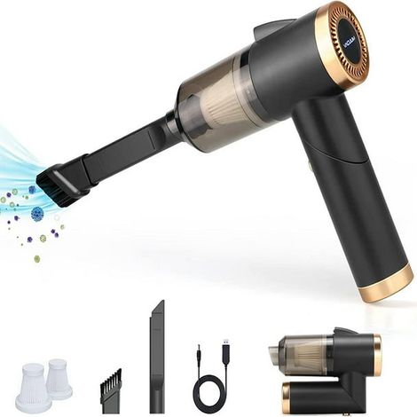 Aspirateur Voiture Jovati Sans Fil Haute Puissance Portable Puissant Sec Humide Ménage Compact Grande Suction Nettoyeur Auto Mains Libres Accessoire Véhicule (1/4)