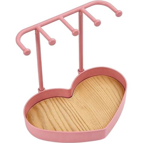 Présentoir à bijoux en ABS pour bracelets et boucles d'oreilles, organiseur de bureau élégant avec design ouvert pour coiffeuse, étagère de rangement compacte, décoration d'intérieur (48 x (1/5)
