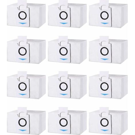Ahlsen Lot de 12 Sacs d\'aspirateur Accessoires pour X1 Omni / X1 e Omni Aspirateur, Sac À Poussière Pièces de Rechange, 3.2L Grande Capacité Sac Aspirateur pour