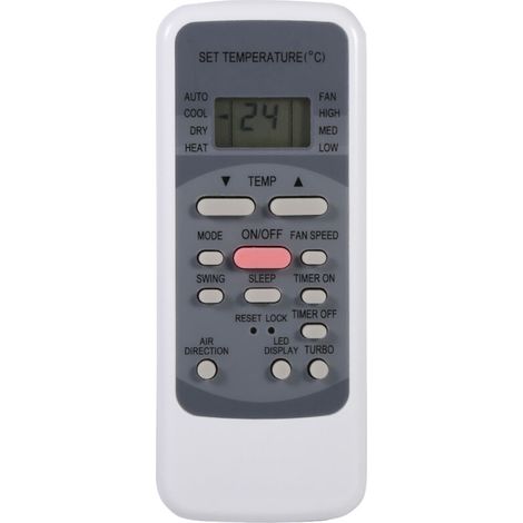 Telecomando universale di ricambio per condizionatore Midea R51M/E – Compatibile, facile da configurare, batterie incluse.