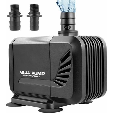 Pompe Eau Submersible 15W 1500L/H Mini Pompe Silencieuse Pompe Aquarium 13/16mm Hauteur de Refoulement 1.6m Pompe à Eau Amphibie pour Étang Réservoir de Poissons Cordon de 1.5m (1/4)