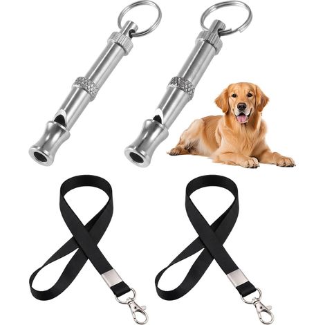 Lot de 2 Sifflets pour Chien avec Lanières – Sifflet Ultrason pour Dressage, Rappel et Éducation Canine – Léger et Portable pour Extérieur (1/5)