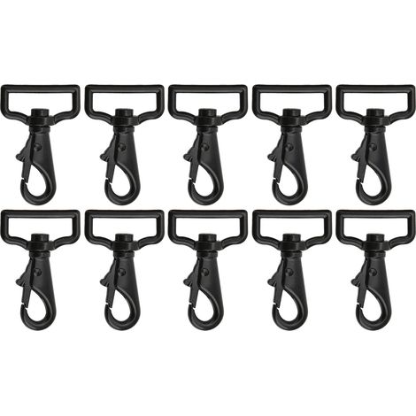 10Pcs Keychain Hook Multifunction Alloy Material 360 Degrees Maximum Flexibility Lobster Clip for Handbags Tote Bags (1/5)