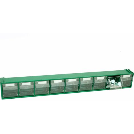 Vipa CASSETTIERA COMPONIBILE FOX 101 VERDE 9 cassetti mm. 600x68x76 h