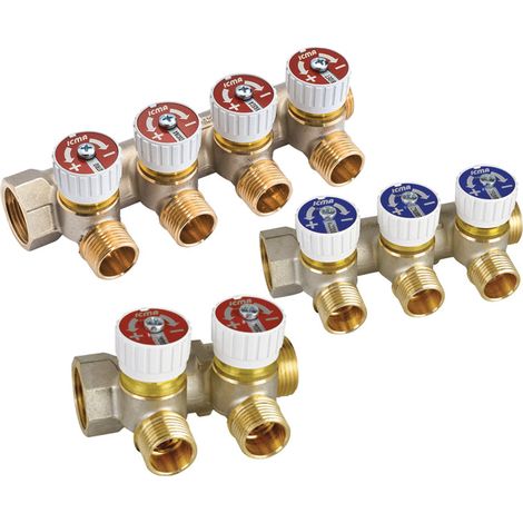 COLLETTORE LINEARE CON RUBINETTI ICMA 3 - 3/4x(24x1,5) 2 Vie