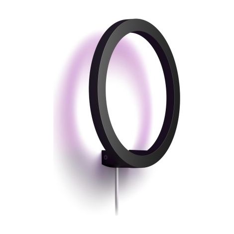Philips Hue Sana Applique murale (Noir) Lumière blanche et colorée - Incl. 1 Câble d'alimentation - White and Color Ambiance (1/5)