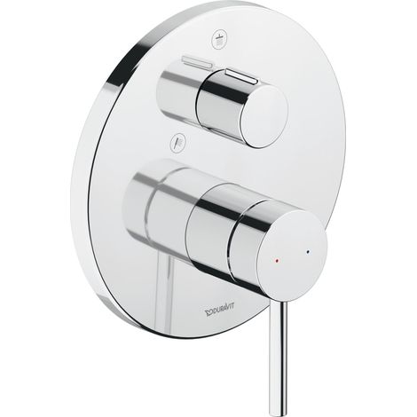 DURAVIT CE4210012010 Cir. 1 Brossé-chrome avec robinet surélevé Consommation : 2 tours (1/3)