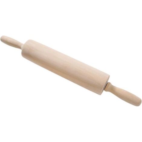 Rouleau patisserie en bois, rouleau à pâtisserie, accessoires cuisine, ustensiles de cuisine patisserie, rouleau à patisserie, Bois, 43 x 5x 5 cm (1/4)