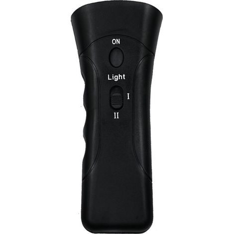 1pc Répulsif ultrasonique pour chiens, bouchon d'écorce à double canal, outil de dressage 3 en 1 avec lampe de poche LED
