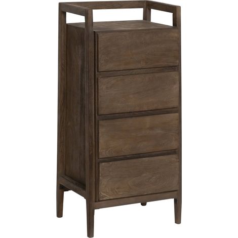 Chiffonnier en bois de manguier marron Emile (1/5)