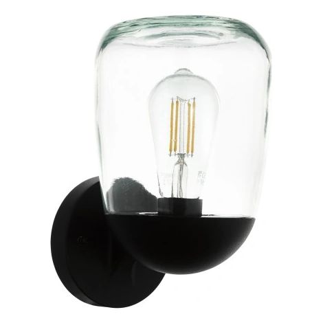 Donatori wandleuchte eglo 98701- ip44 e27 glühbirne ausgeschlossen-schwarz