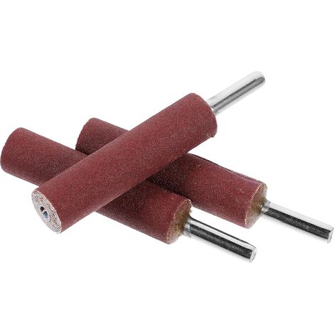 Lot de 3 Mandrins Cylindriques en Papier de Verre 240 Grains Tige de 6 Mm pour Ponçage Précis sur Métal et Jade, pour Projets de Bricolage et Menuiserie (1/5)