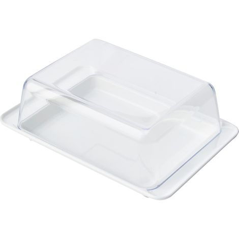Beurrier - 1 Unité - Plastique - Couvercle Transparent - Pour Table De Petit-déjeuner - 6x15x10 cm (1/5)