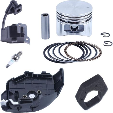 Kit de piston de 35 mm avec bobine d'allumage pour Honda GX25 HHT25S avec cache-filtre à air, bobine d'allumage, filtre à air, cache-filtre à air, piston, goupille, segment, circlip, bougie d'allumage (1/5)