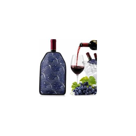 Weinflaschen-Kühlhülle, Weinkühler mit Gel, wiederverwendbare Gelhülle – für Wein-, Champagner- und Bierflaschen – ideal für Aperitifs, Picknicks, Reisen und Partys (Schwarz, 3er-Pack) (1/5)