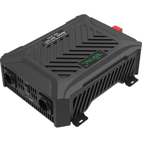 Onduleur DATOUBOSS à onde sinusoïdale pure, sortie de 1200W à 3000W, commutation automatique 12V/24V (1/2)