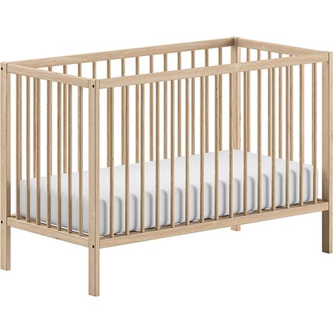 Lettino neonato 60x120 rete a doghe inclusa Vipack Meryl Legno (1/5)
