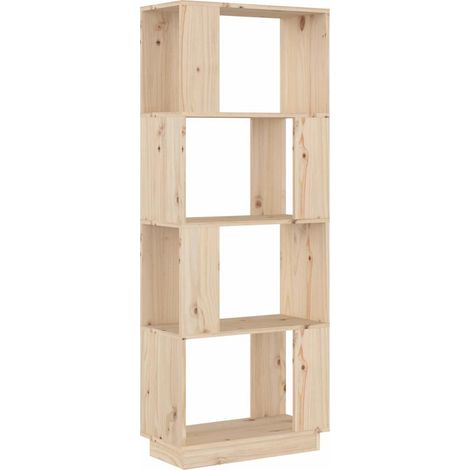 Maison Exclusive - Bücherregal/Raumteiler 51x25x132 cm Massivholz (1/5)