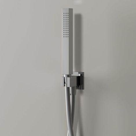 Kronenbach Brauseset 2 mit Stabhandbrause eckig und Wandanschlussbogen