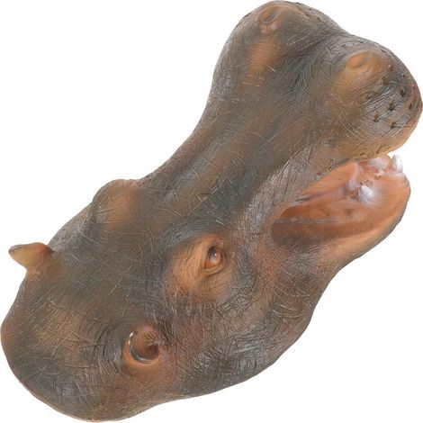 Realistische Nilpferdskulptur aus Kunstharz Schwimmende (1/5)