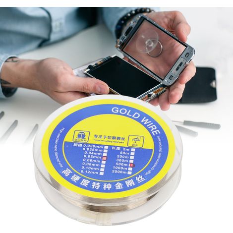 Trenndraht für LCD-Bildschirme, Stahldraht zur Bildschirmtrennung, Diamantdraht, 0,05 mm, 500 m (1/5)