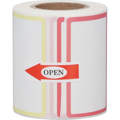 Rolle Thermodruckerpapier (220 Blatt), 50 x 30 mm, wasserfest, ölbeständig, selbstklebend