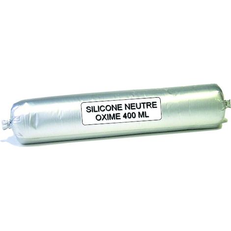 Mastic silicone neutre OXIME pour façades et vitrage - 400 ml - blanc - SOUDAL