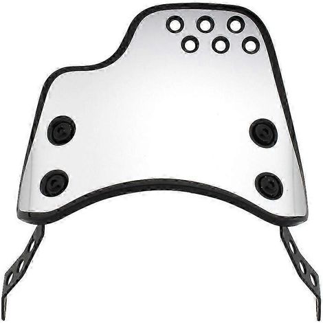 Déflecteur de vent compact et sportif sur mesure pour motos, style rétro, compatible avec phares 4-7'', universel pour Yamaha et Honda (argenté) (1/5)