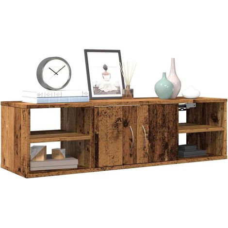 Wandschrank Altholz-Optik 101x30x29 cm Holzwerkstoff
