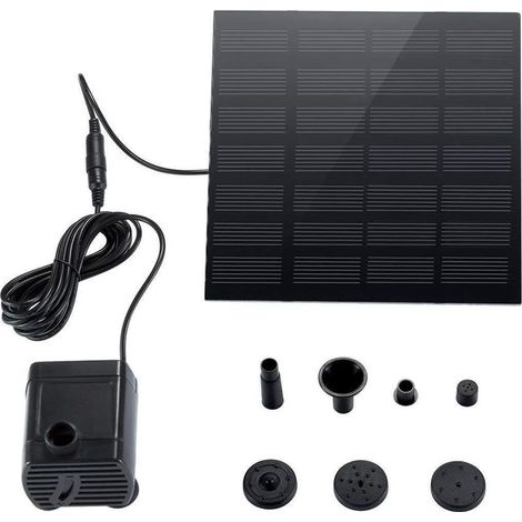 Riloer 180L/H Solarbetriebene Tauchpumpe für Gartenteiche und Springbrunnen (1/5)
