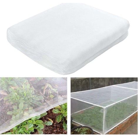 Schutznetz für Gemüsegarten - 2 m x 10 m - Schützt Pflanzen vor Insekten