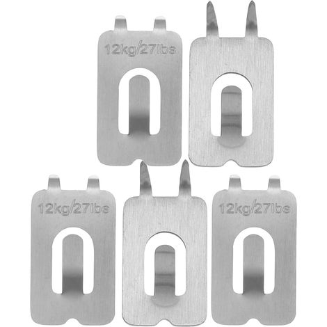 5 Pieces Drilling Required Drywall Hangers Hanging Picture Posters