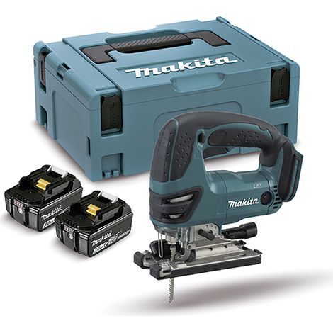 MAKITA DJV180Z CALADORA 18V LXT EQUIPAMIENTO 2 baterías de 3.0Ah y máquina en maletín