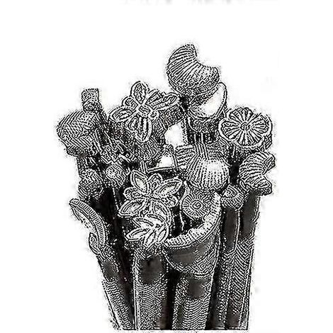 Ensemble de 20 tampons pour le travail du cuir, idéal pour la fabrication de selles et la sculpture artisanale (2025) (1/4)